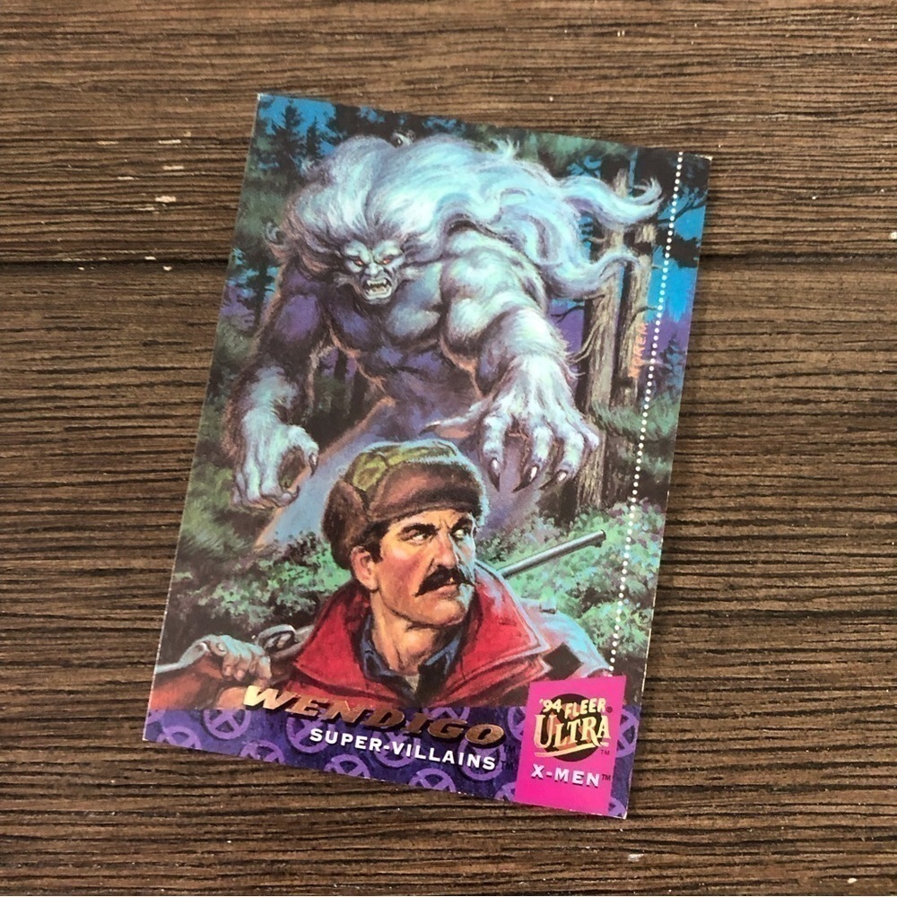 X-men ’94 Fleer Ultra trading card: Wendigo (Super Villains) #77
